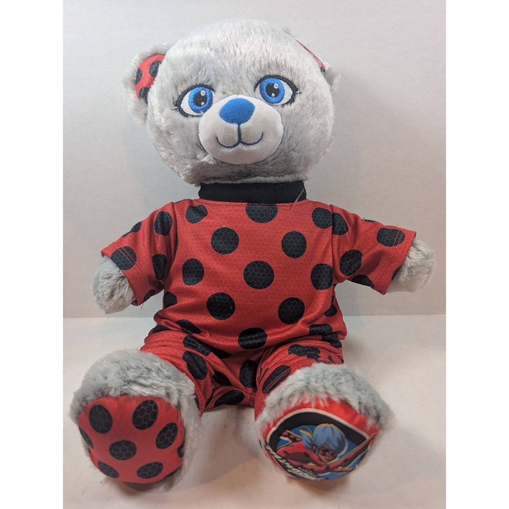 Build-A-Bear Miraculous Ladybug Bear 17" Plush w/ Costume Missing Mask